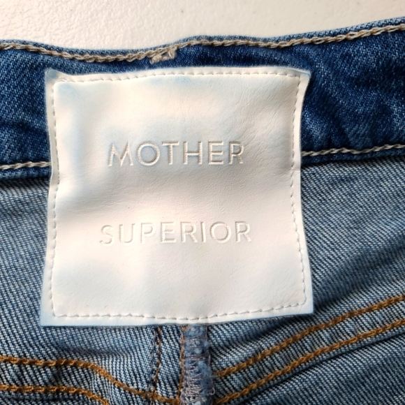 MOTHER Superior The Tomcat Mini Skirt Fray in Playing Dirty Wash - Picture 7 of 16